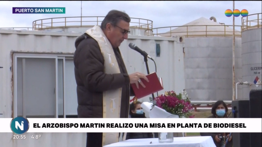 El Arzobispo Martín pidió por las fuentes laborales de la industria del biodiesel