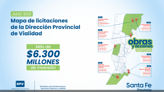 Santa Fe licitará en julio obras viales por un monto récord