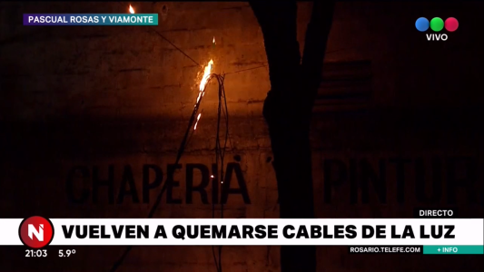 Máximo consumo: vuelven a quemarse los cables de la luz