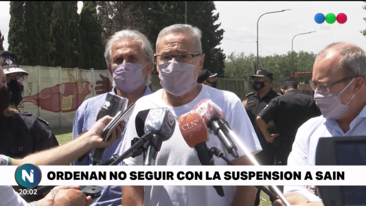 La Justicia ordenó no seguir con el proceso a Sain