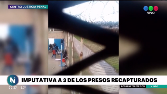 Este miércoles se realizó la audiencia imputativa a tres de los evadidos de Piñero