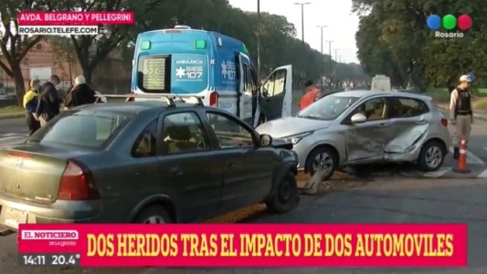 Feroz choque en Avenida Belgrano al 2000