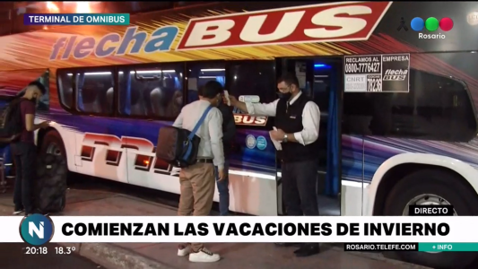 Comienzan las vacaciones de invierno y hubo más movimiento en la Terminal