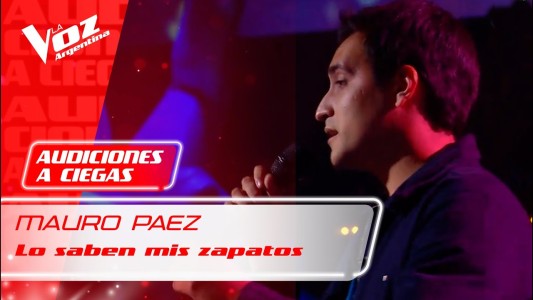 Mauro Páez interpretó una emotiva canción de Pablo López