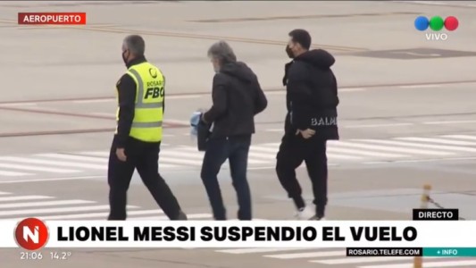 Messi postergó su viaje por un día y permanece en Rosario