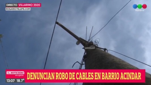 Continúa el robo de cables en barrio Acindar y los vecinos están cada vez más preocupados