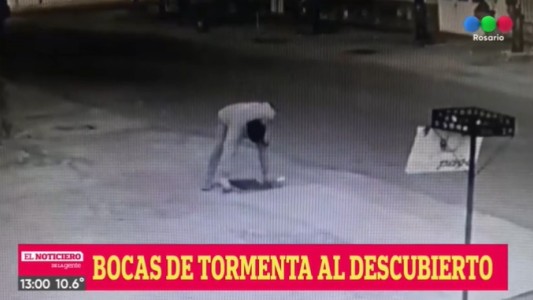 Continúa el robo de las tapas de alcantarillas en Rosario