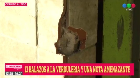 Balacera y notas intimidatorias contra una verdulería en zona oeste