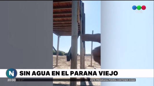 Video: El Paraná Viejo se quedó sin agua