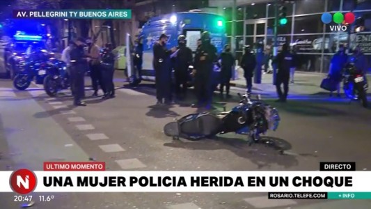 Perseguía a un delincuente y chocó contra un auto