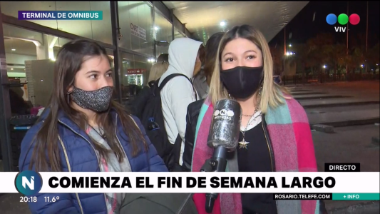 Fin de semana largo: pasajeros que se van y llegan a Rosario