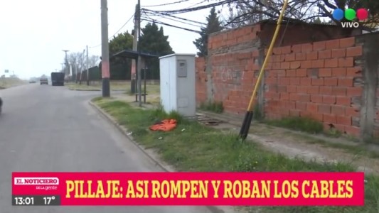 Siguen los robos de cables de fibra óptica