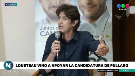 Lousteau pasó por Rosario para apoyar la lista que encabeza Pullaro