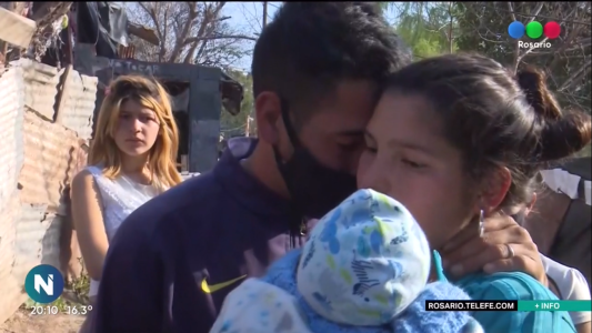 Una joven pareja y su bebé perdieron todo al incendiarse su vivienda precaria