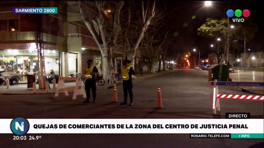 Quejas de comerciantes por el operativo cerrojo del Centro de Justicia Penal