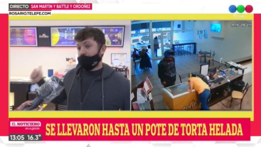 Ladrones asaltaron una heladería y se llevaron hasta una torta helada