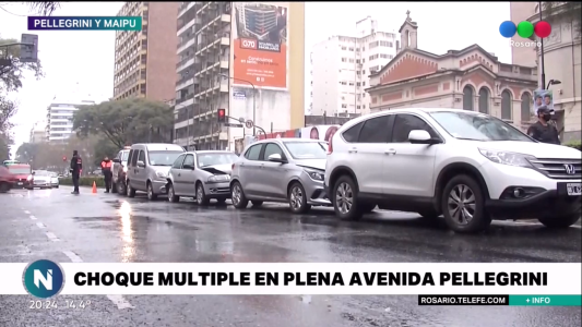 Imprudencia y lluvia, el combo perfecto para un choque en cadena