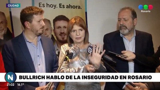 Bullrich apuntó a Perotti: “En esta ciudad matan gente como si nada”