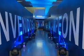 La decoración temática del Monumental para recibir al plantel campeón de América