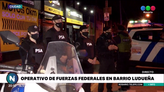 Importante operativo de saturación de fuerzas de seguridad en Empalme y Ludueña