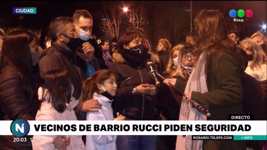 Dijeron basta: vecinos de barrio Rucci pidieron por más seguridad