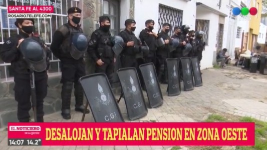 Desalojaron una pensión que había sido denunciada por usurpación