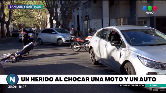 Otro siniestro vial en la esquina de San Luis y Santiago