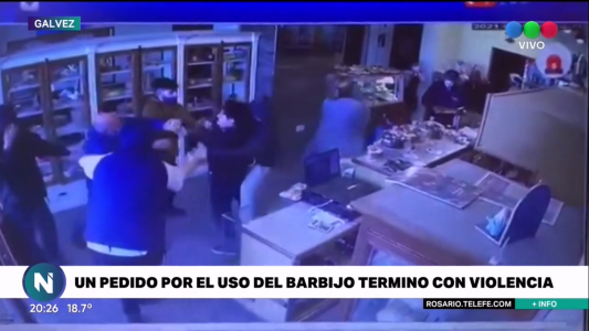 Video: a las trompadas por el barbijo