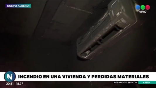 Desperfecto eléctrico e incendio en una casa de Nuevo Alberdi