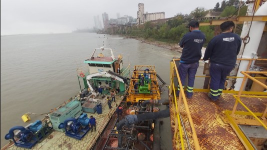 Instalaron nuevas bombas de agua frente a la bajante del Paraná