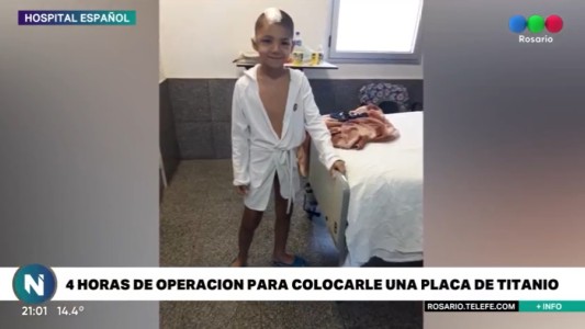 Operaron a Benjamín, el niño que recibió una bala perdida en la cabeza