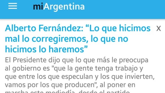 Polémica por el uso de la aplicación Mi Argentina para campaña política