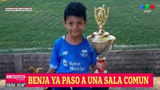 Tras una exitosa operación, Benja pasó a sala común