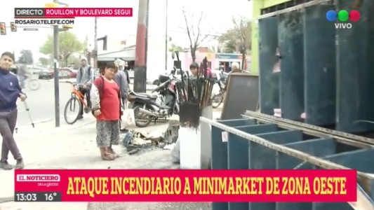 Ataque incendiario en un comercio de Zona Oeste