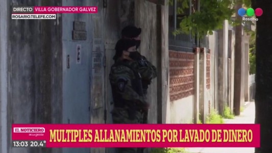 Múltiples allanamientos por lavado de dinero en el Gran Rosario