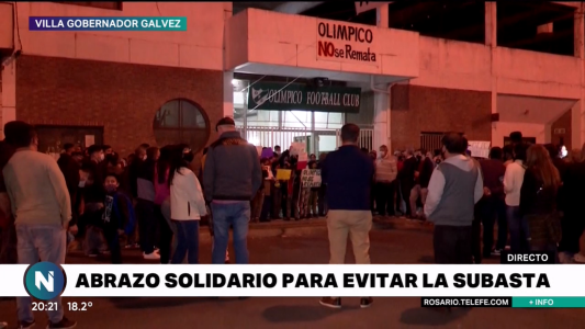 “Olímpico no se remata”: abrazo solidario para evitar la subasta de un club de VGG