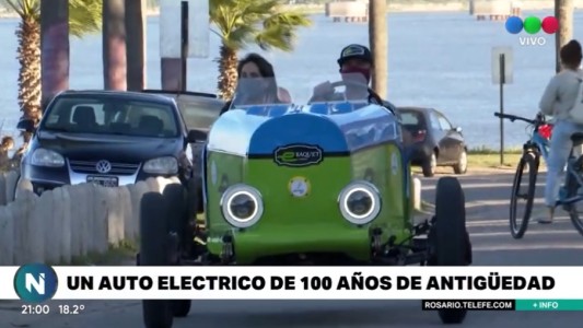 Furor por un auto eléctrico con 100 años de antigüedad