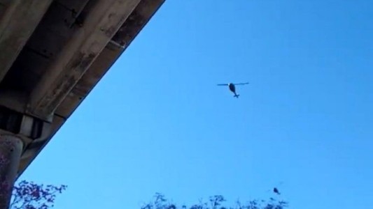 Que hacían varios helicópteros sobrevolando Rosario