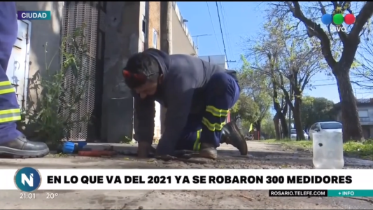 En Rosario se duplicaron los robos de medidores de agua