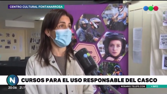 Cursos para concientizar a cadetes y deliverys sobre el uso del casco