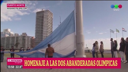Cecilia Carranza y Yanina Martínez fueron homenajeadas esta mañana