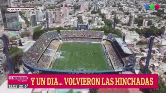 El público volvió a la cancha y todo fue alegría a pesar del resultado