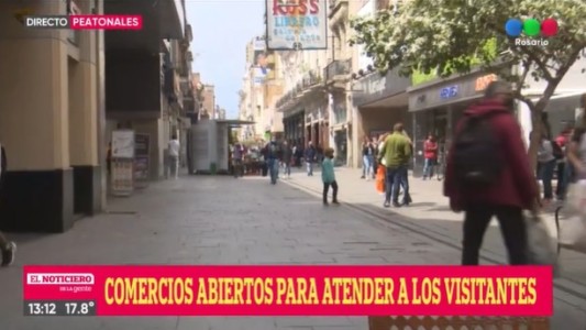 Gran movimiento en las peatonales por el fin de semana largo