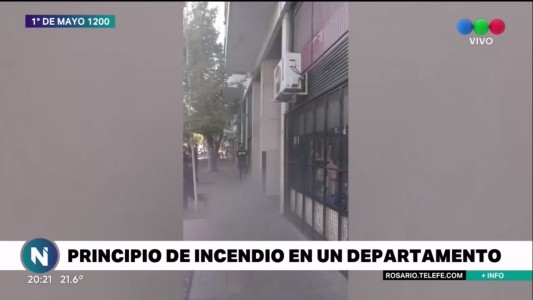Principio de incendio en un edificio de 1° de Mayo al 1200