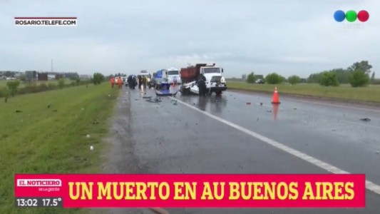 Accidente fatal: un hombre perdió la vida en un accidente en la Autopista Rosario-Buenos Aires