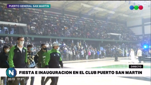 Se inauguró el Megaestadio de Puerto San Martín