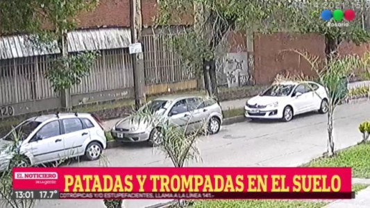 Motochorros asaltaron y golpearon a un joven frente a una escuela en barrio Belgrano