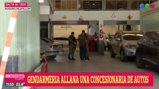 Allanaron una concesionaria de autos