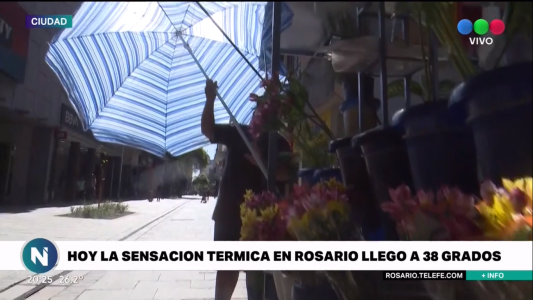 Esta tarde la ciudad fue un horno: la sensación térmica llegó a los 38°