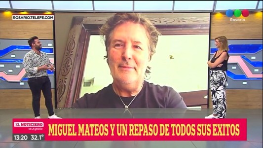 Miguel Mateos pasó por El Noticiero de la Gente en la previa de su show en Rosario